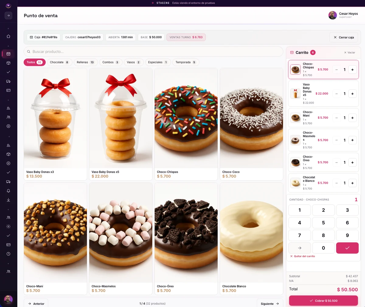 OmniPOS · Donuts Universe